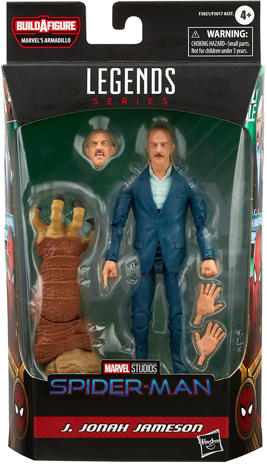 Marvel Legends Series J. Jonah Jameson 6-inch Collectible Action Figure Toy, 3 Accessories and 1 Build-A-Figure Part(s) - Action & Toy Figures Heretoserveyou