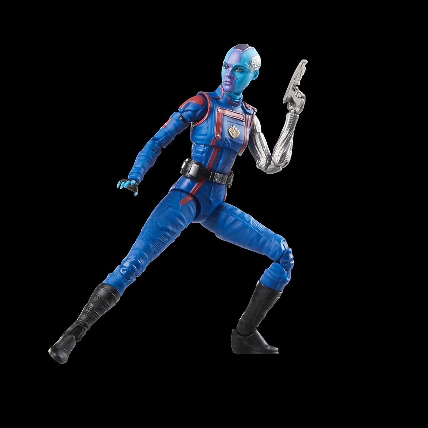  Guardians of the Galaxy Vol. 3 Marvel Legends Nebula 6-Inch Action Figure Toy another pose with the weapon - Heretoserveyou