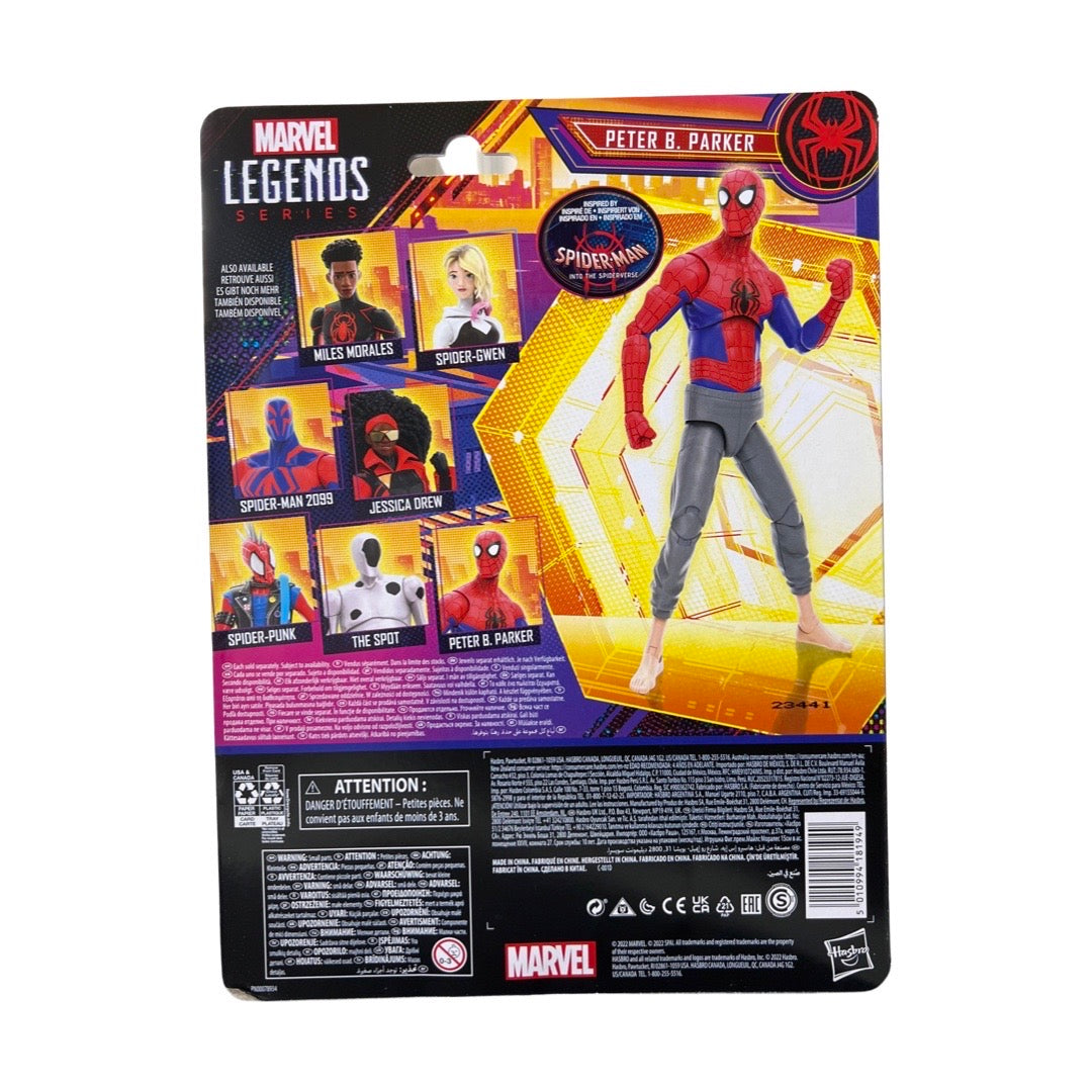 Marvel Legends Spider-Man Across The Spiderverse Peter B. Parker Action Figure Toy - Heretoserveyou