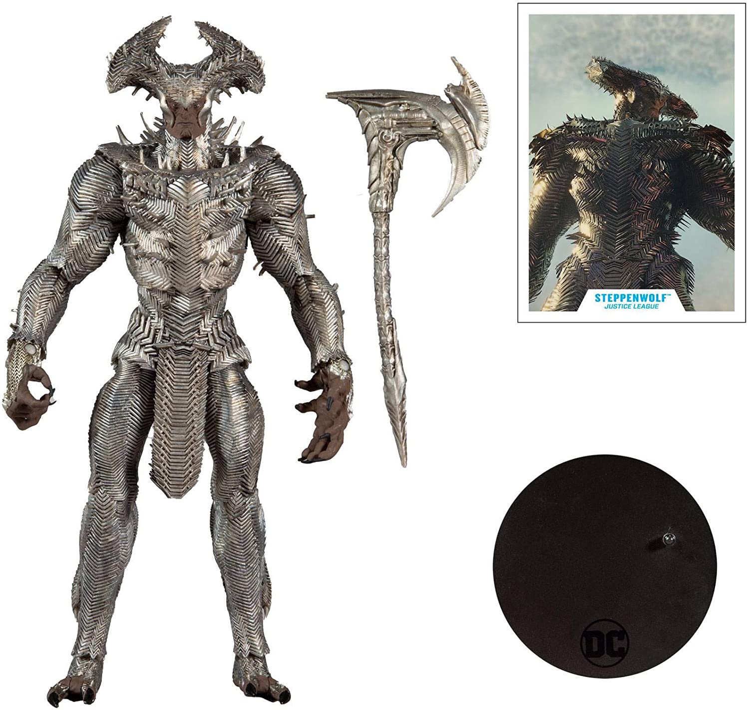 McFarlane Toys - DC Multiverse - Justice League Movie - Steppenwolf Mega Action Figure - Action Figure Heretoserveyou