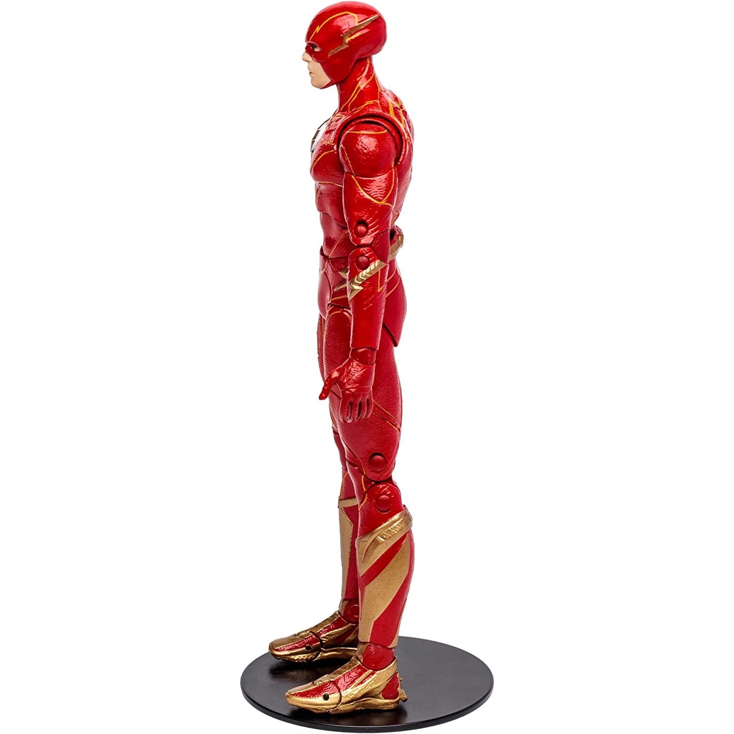 DC Multiverse - The Flash Movie - The Flash Action Figure 7INCh Toy left side Pose- Heretoserveyou