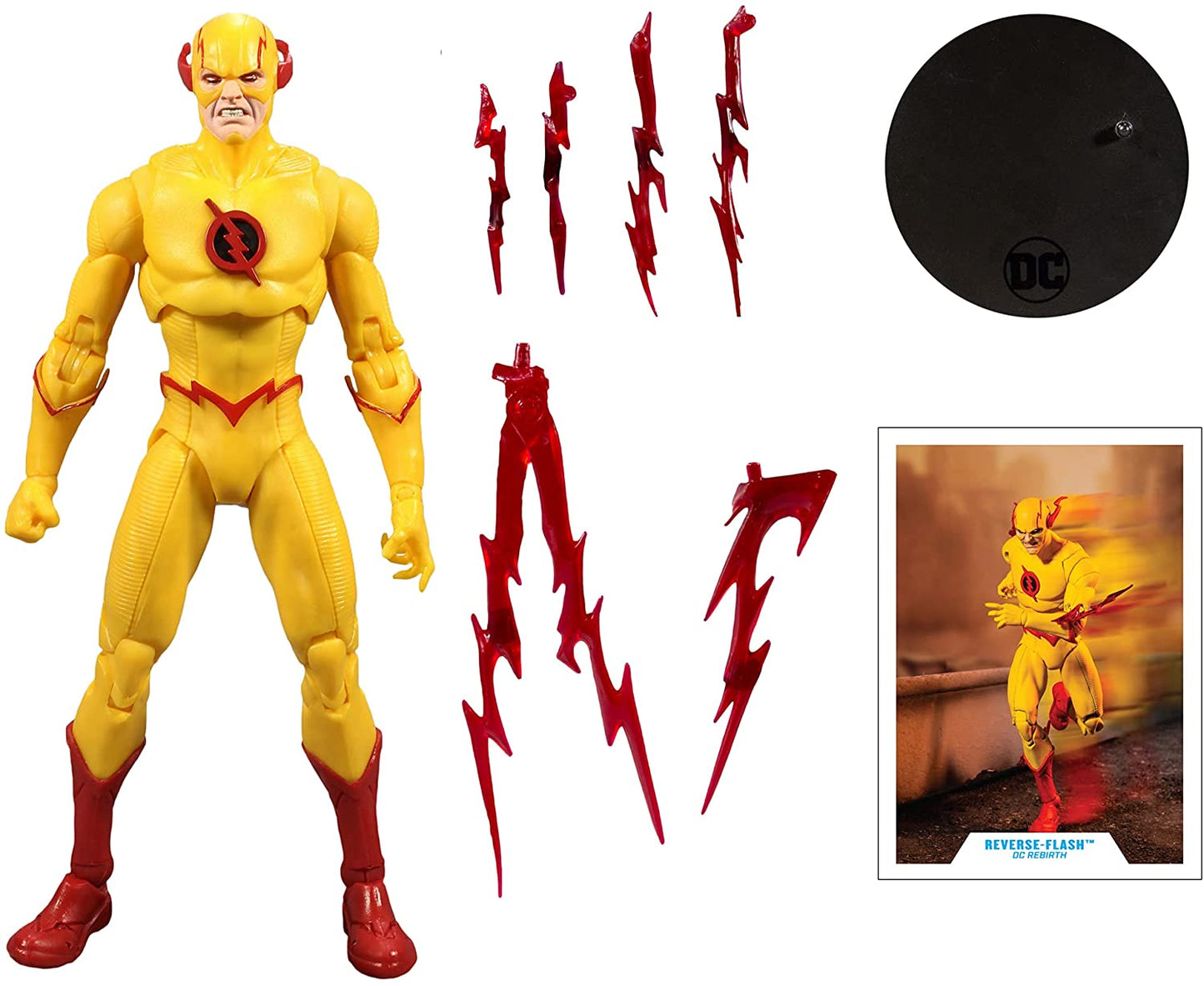 McFarlane Toys DC Multiverse Reverse Flash 7" Action Figure with Accessories - Action & Toy Figures Heretoserveyou