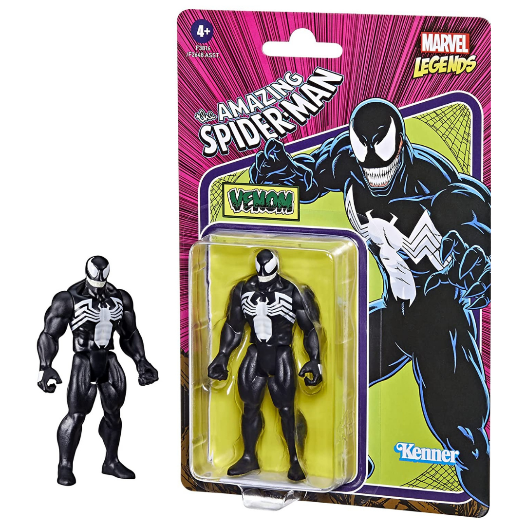 Hasbro Marvel Legends Series 3.75-inch Retro 375 Collection Venom Action Figure Toy - Action & Toy Figures Heretoserveyou