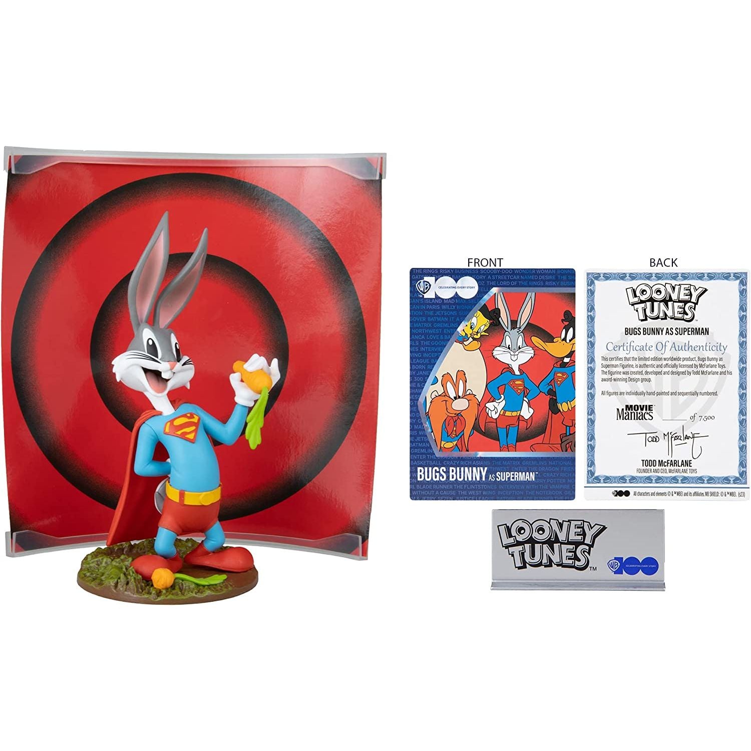 Movie Maniacs WB 100: Bugs Bunny as Superman 6-Inch Scale Posed Figure