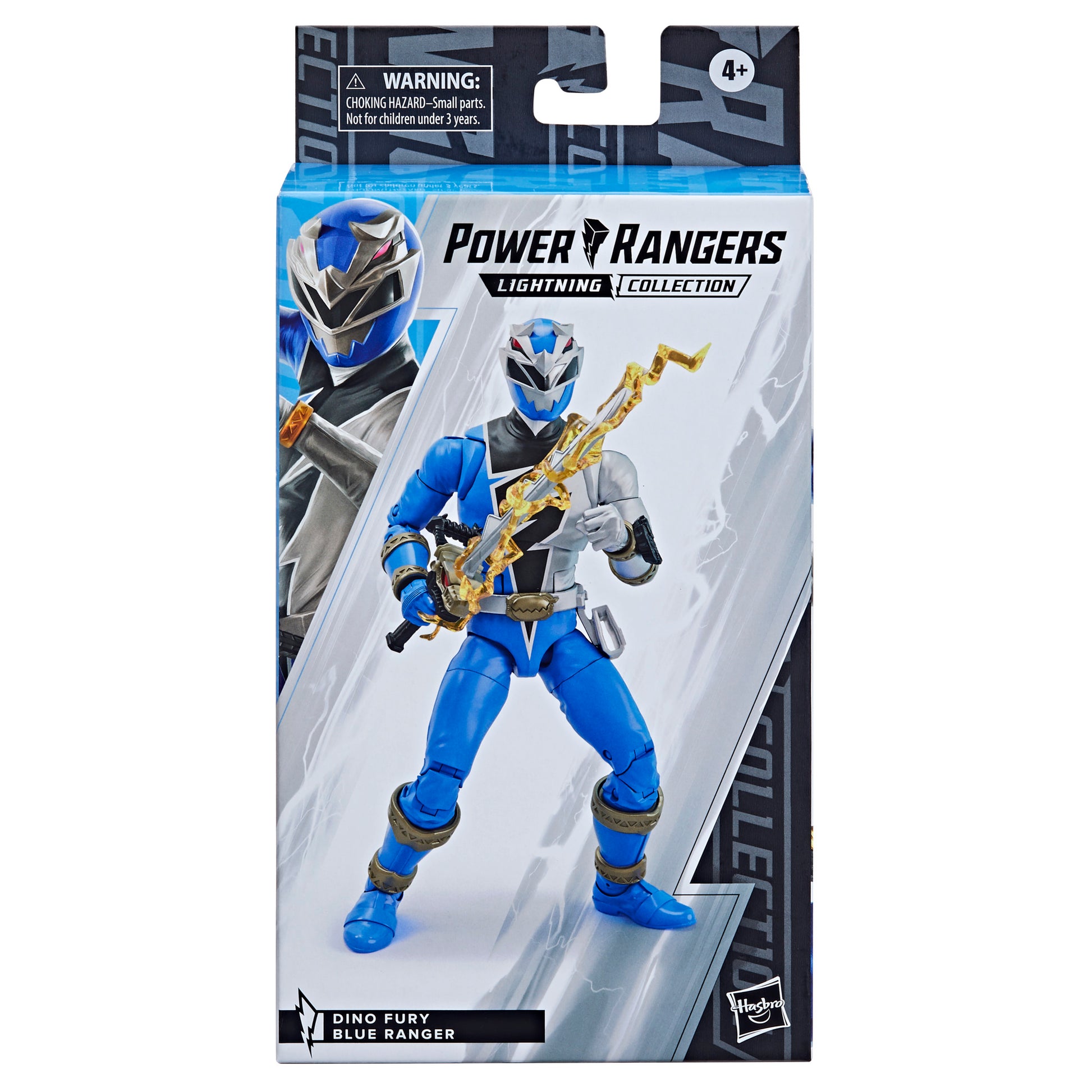 Power Rangers Lightning Collection Dino Fury Blue Ranger Figure in a box - Heretoserveyou
