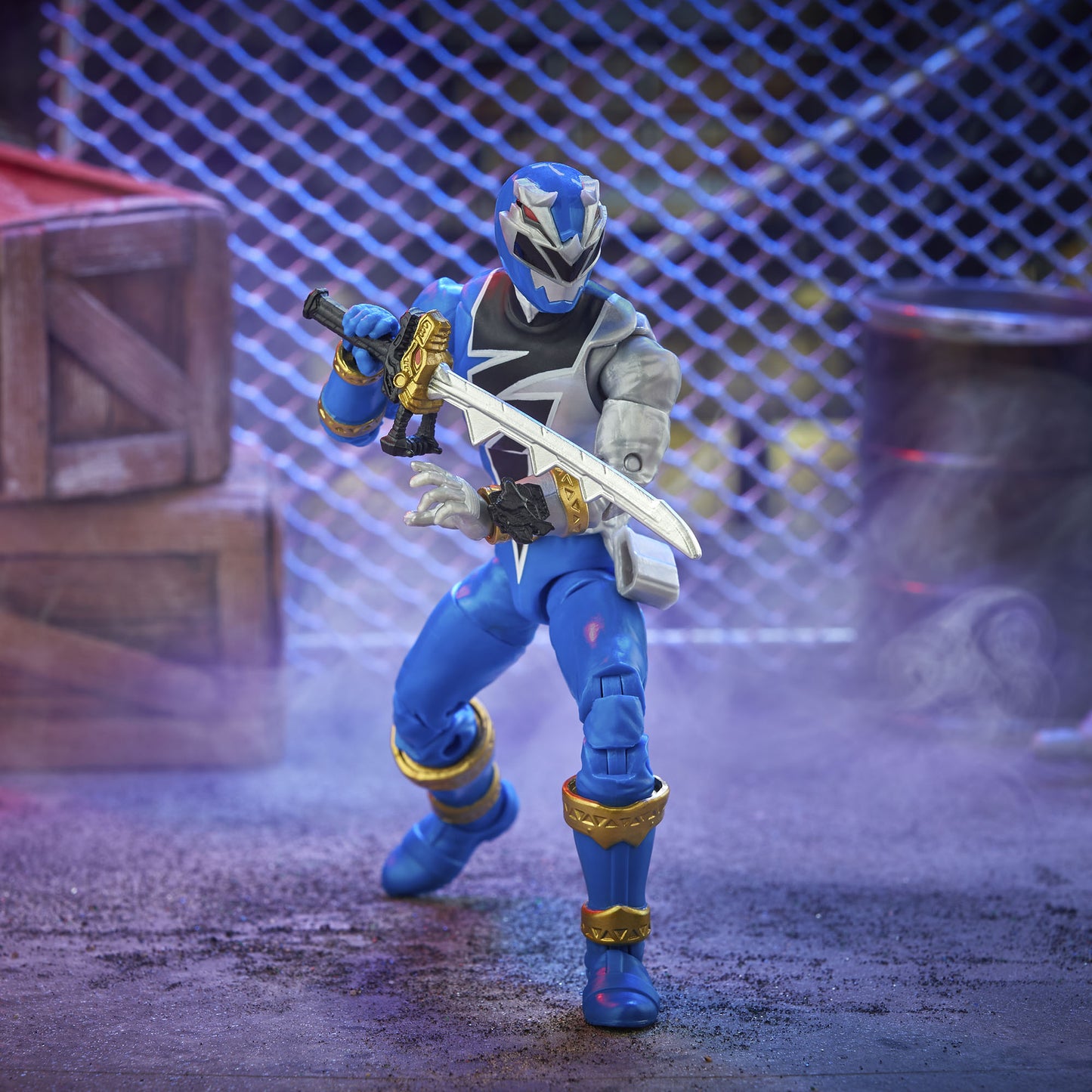 Power Rangers Lightning Collection Dino Fury Blue Ranger Figure - Heretoserveyou