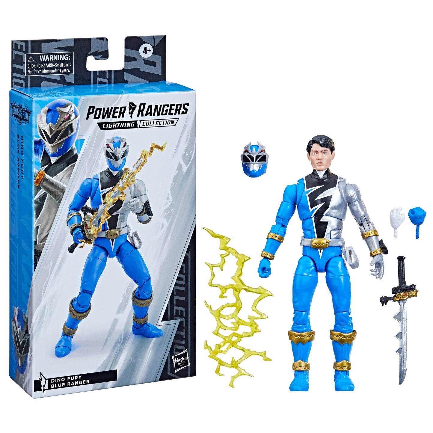 Power Rangers Lightning Collection Dino Fury Blue Ranger Figure - Heretoserveyou