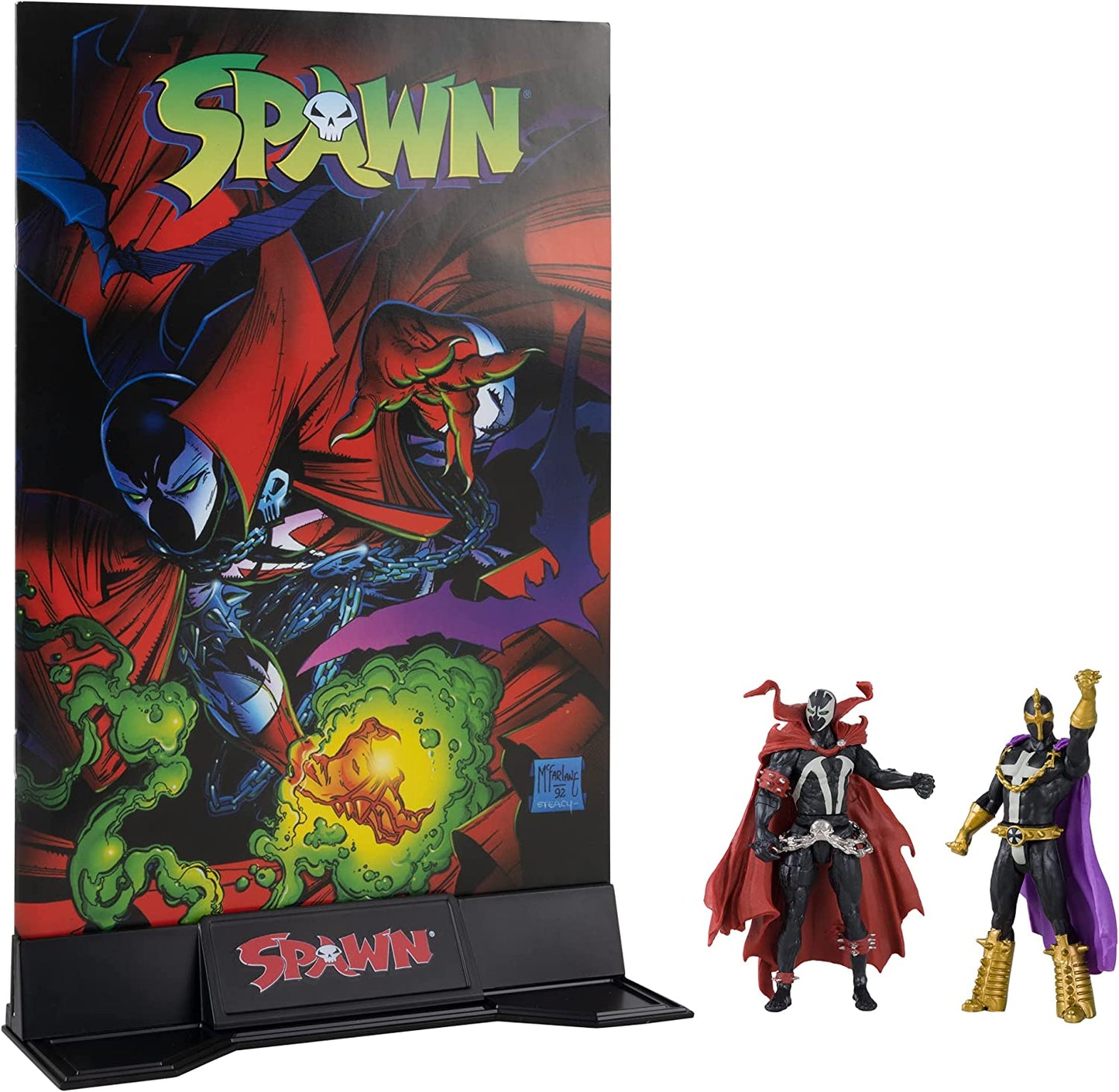 Spawn Page Puncher - WV1 - Spawn and Anti-Spawn Action Figure (Spawn #1) 3IN Figure with Comic 2PK