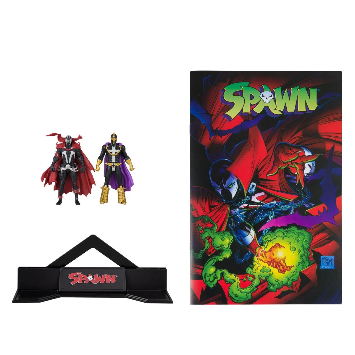 Spawn Page Puncher - WV1 - Spawn and Anti-Spawn Action Figure (Spawn #1) 3IN Figure with Comic 2PK