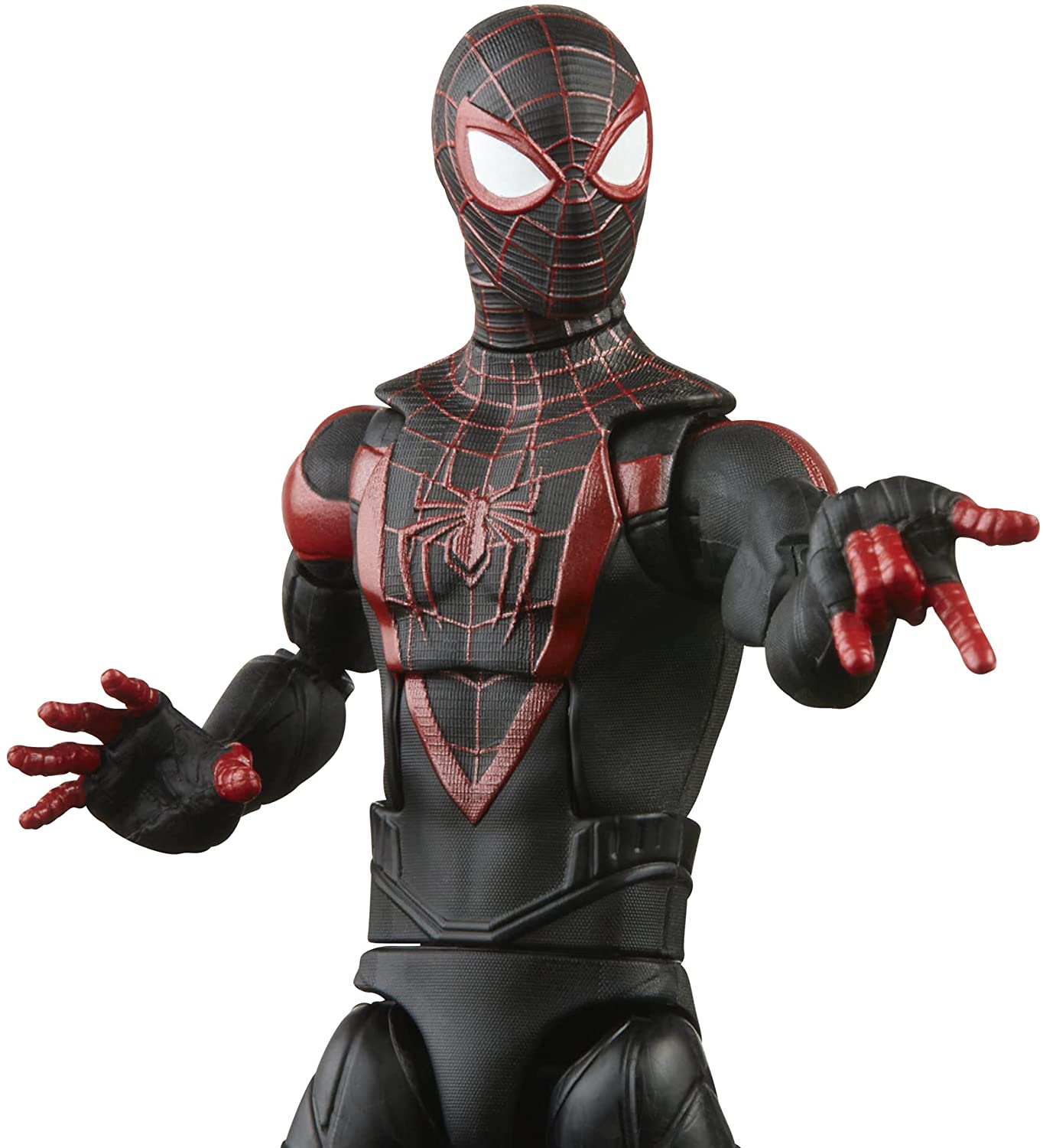 Spider-Man Marvel Legends Series Gamerverse Miles Morales 6-inch Collectible Action Figure Toy and 7 Accessories and 1 Build-A-Figure Part(s) - Action & Toy Figures Heretoserveyou