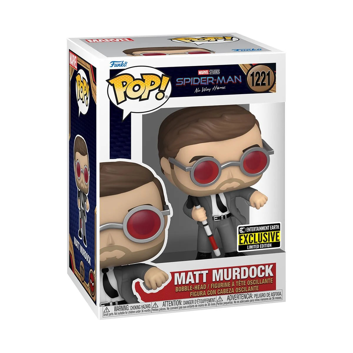 Spider-Man: No Way Home Matt Murdock with Brick Pop! Vinyl Figure - EE Exclusive