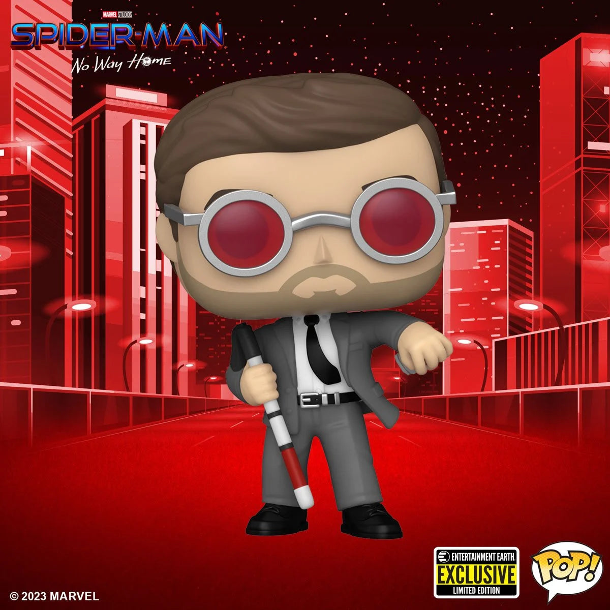 Spider-Man: No Way Home Matt Murdock with Brick Pop! Vinyl Figure - EE Exclusive