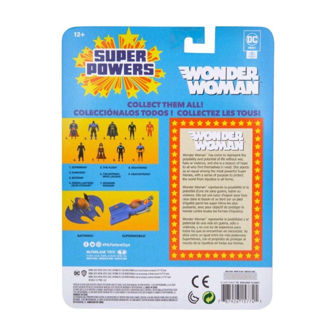 DC Direct - Super Powers 5IN Figures WV3 - Wonder Woman (DC Rebirth) Action Figure Toy
