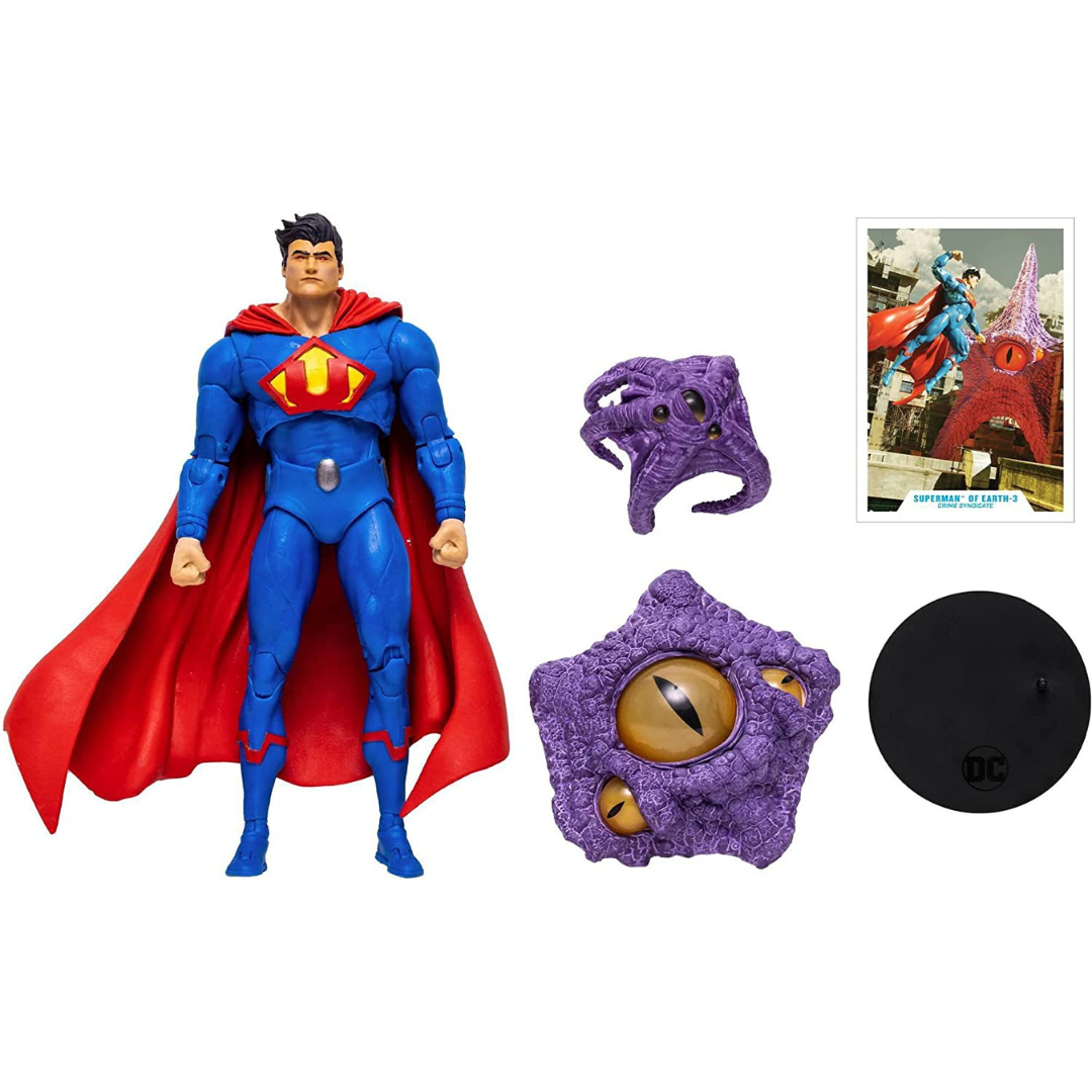 DC Multiverse Superman of Earth-3 Crime Syndicate (Ultraman) 7" Action Figure with Build-A Starro Parts & Accessories