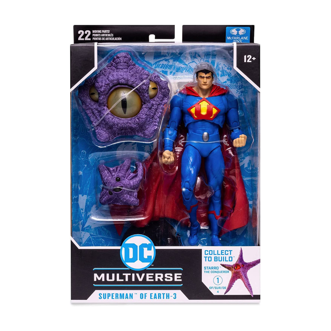 DC Multiverse Superman of Earth-3 Crime Syndicate (Ultraman) 7" Action Figure with Build-A Starro Parts & Accessories