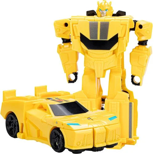 Transformers Earthspark 1 Step Flip Bumblebee Action Figure Toy In pose