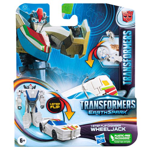 Transformers Earthspark 1 Step Flip Wheeljack Action Figure Toy