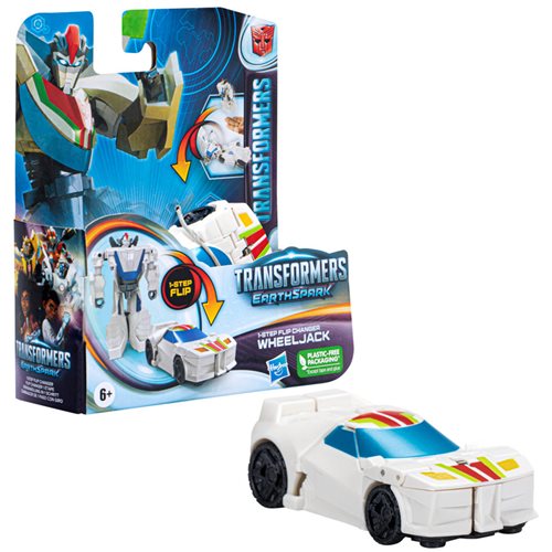 Transformers Earthspark 1 Step Flip Wheeljack Action Figure Toy