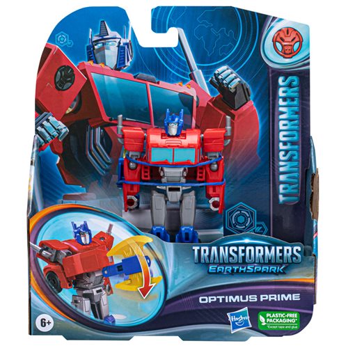 Transformers Earthspark Warrior Optimus Prime Action Figure Toy