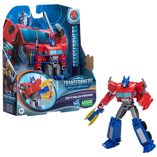 Transformers Earthspark Warrior Optimus Prime In Box