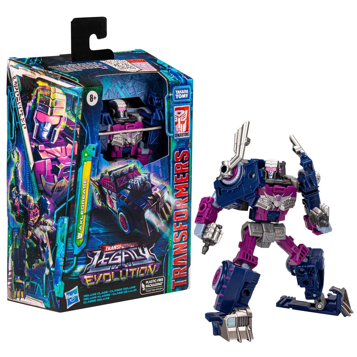 Transformers Generations Legacy Evolution Deluxe Axlegrease Action Figure Toy - Heretoserveyou
