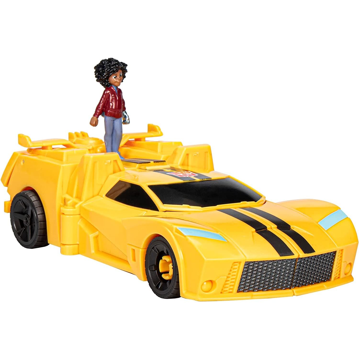 Transformers EarthSpark Spin Changer Bumblebee and Mo Malto Action