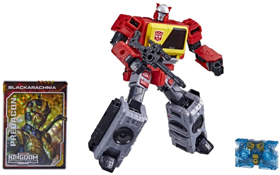 Hasbro Transformers Toys Generations War for Cybertron: Kingdom Voyager WFC-K44 Autobot Blaster & Eject Action Figure - Kids Ages 8 and Up, 7-inch - Action & Toy Figures Heretoserveyou