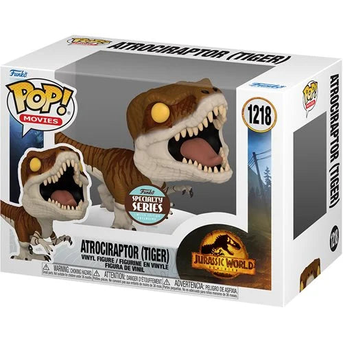 Jurassic World: Dominion Atrociraptor (Tiger) Pop! Vinyl Figure - Specialty Series - Action & Toy Figures Heretoserveyou
