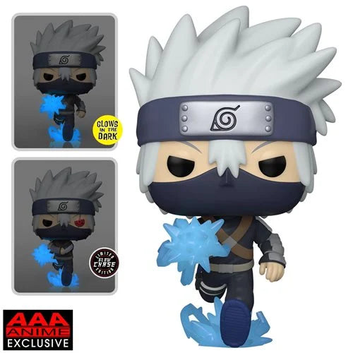 *Pre-Order* Naruto: Shippuden Young Kakashi Hatake with Chidori Glow-in-the-Dark Pop! Vinyl Figure - AAA Anime Exclusive - Action & Toy Figures Heretoserveyou