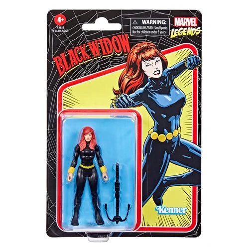 Marvel Legends Retro 375 Collection Black Widow 3.75 Inch Action Figure - Action & Toy Figures Heretoserveyou