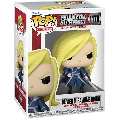 Funko Pop! Fullmetal Alchemist: Brotherhood Olivier Mira Armstrong with Sword Pop! Vinyl Figure - Action & Toy Figures Heretoserveyou