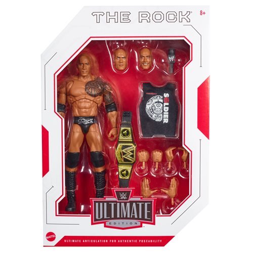 Mattel WWE Ultimate Edition Wave 10 The Rock Figure - Action Figure Heretoserveyou
