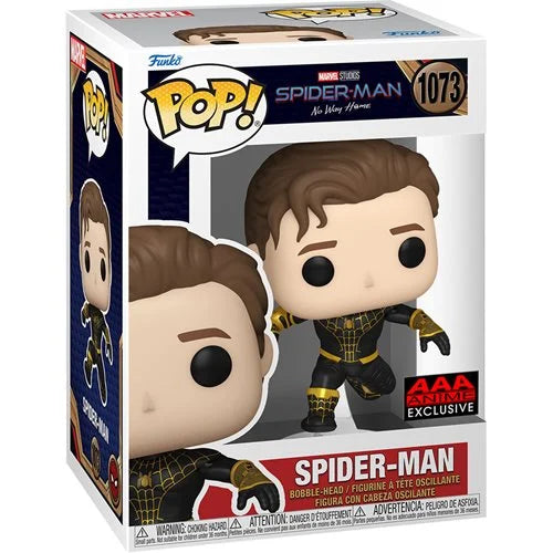 *PRE-ORDER* Spider-Man: No Way Home Unmasked Spider-Man Black Suit Pop! Vinyl Figure - AAA Anime Exclusive - Action & Toy Figures Heretoserveyou