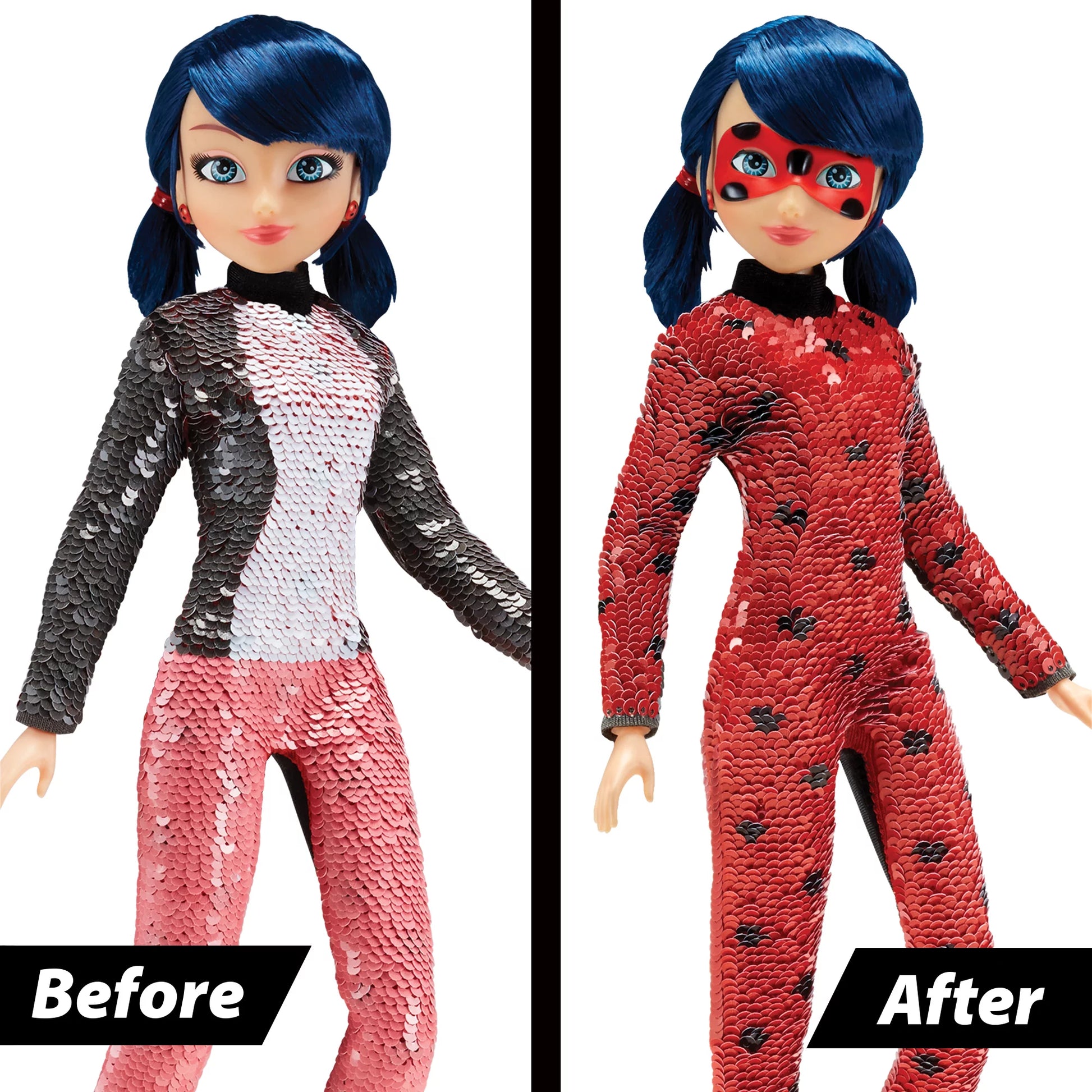 Miraculous Fashion Flip Marinette/Ladybug Doll
