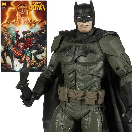 Black Adam Batman Page Punchers 7-Inch Scale Action Figure with Black Adam Comic Book - Action & Toy Figures Heretoserveyou