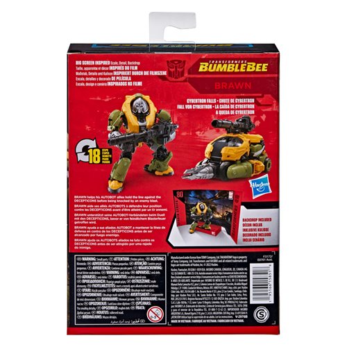 Transformers Toys Studio Series 80 Deluxe Class Transformers: Bumblebee Brawn Action Figure - Ages 8 and Up, 4.5-inch - Transformer action figure Heretoserveyou