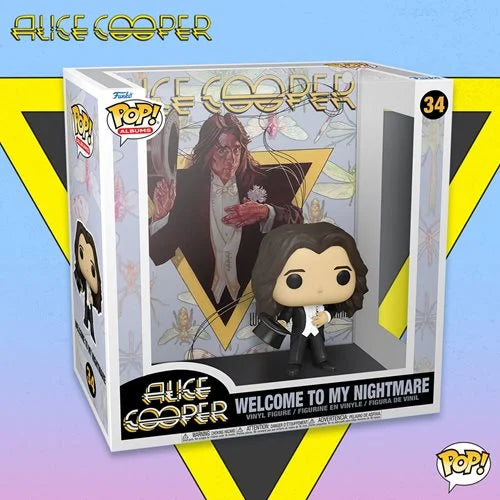 Alice Cooper Welcome to My Nightmare Pop! Album Figure with Case - Action & Toy Figures Heretoserveyou