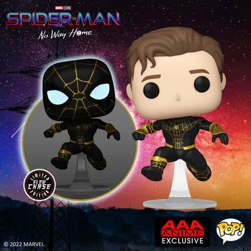 *PRE-ORDER* Spider-Man: No Way Home Unmasked Spider-Man Black Suit Pop! Vinyl Figure - AAA Anime Exclusive - Action & Toy Figures Heretoserveyou