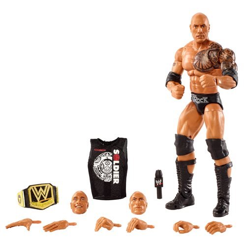 Mattel WWE Ultimate Edition Wave 10 The Rock Figure - Action Figure Heretoserveyou