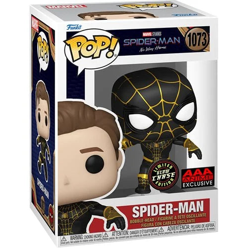 *PRE-ORDER* Spider-Man: No Way Home Unmasked Spider-Man Black Suit Pop! Vinyl Figure - AAA Anime Exclusive - Action & Toy Figures Heretoserveyou