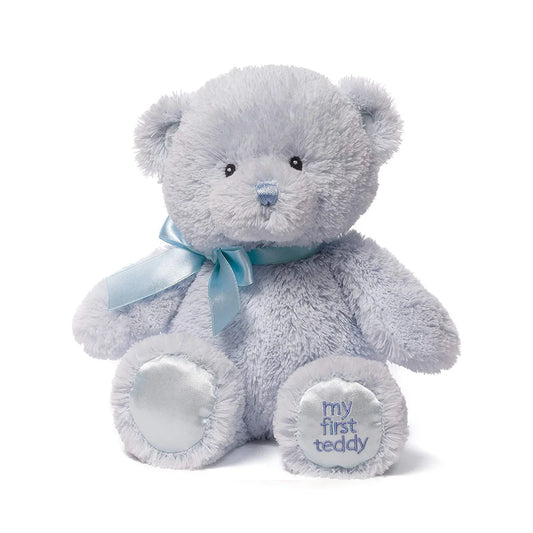 Gund Baby My 1st Teddy Plush Toy, Blue - Stuffed Animals Heretoserveyou