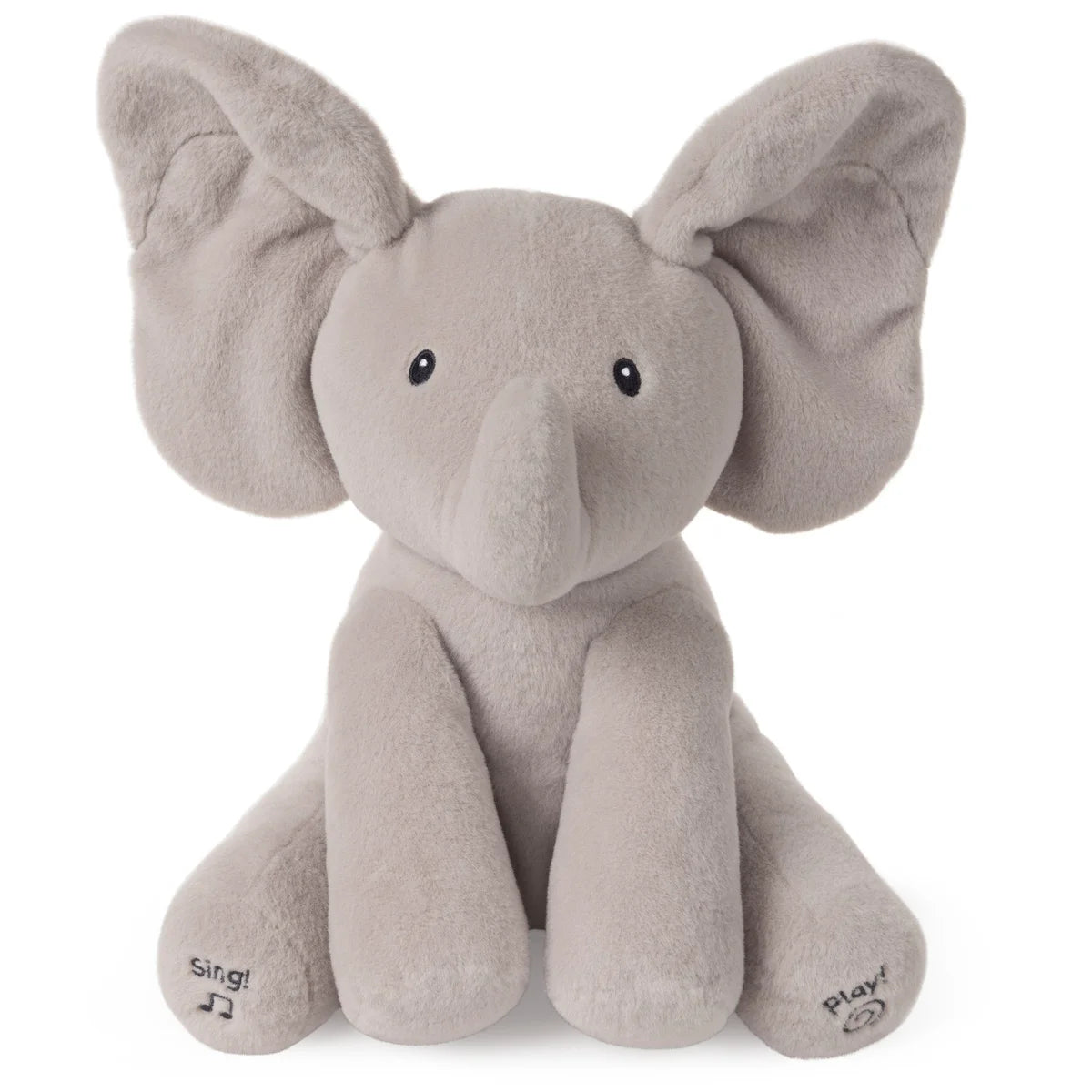 Gund Animated Flappy The Elephant Stuffed Animal Plush, Gray, 12" - Plush Toys Heretoserveyou