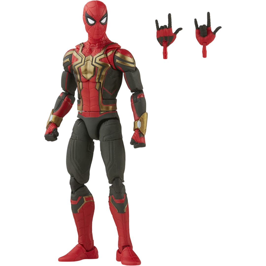 Marvel Legends Series Integrated Suit Spider-Man 6-inch Collectible Action Figure Toy, 2 Accessories - Action & Toy Figures Heretoserveyou