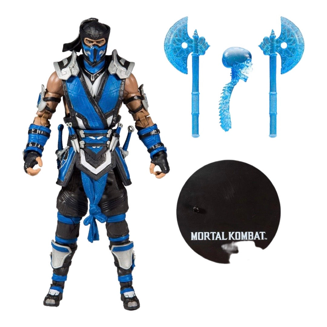 Mortal Kombat - Sub Zero Action Figure 6 Inch Tall Toy