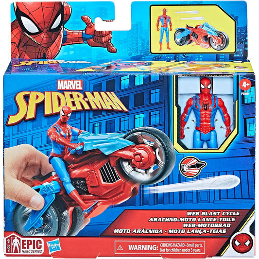 Marvel Spider-Man 4 Inch Action Figure & Vehicle Toy Epic Hero Series